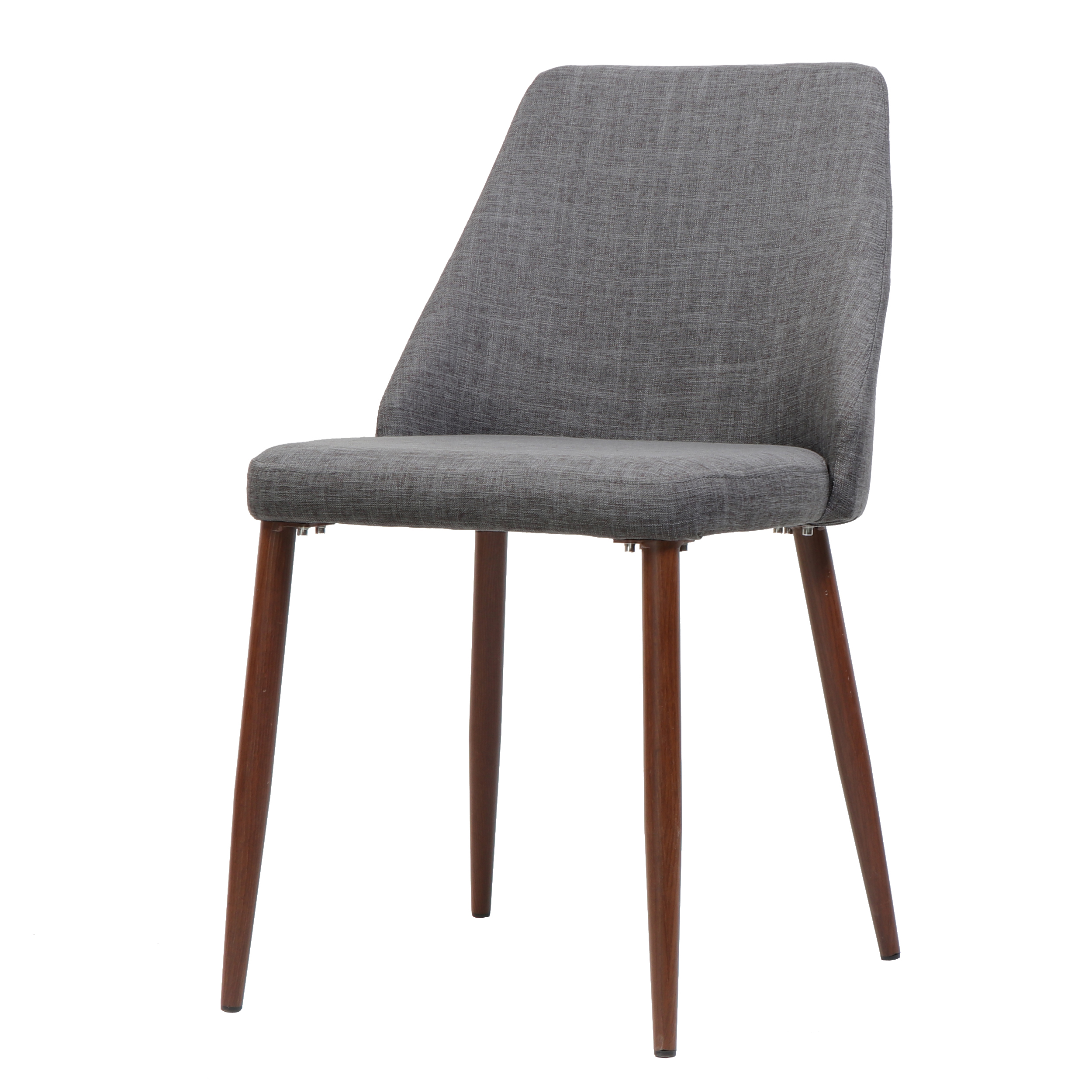 Noble House Calliope Indoor Fabric Dining Chairs, Set of 2, Light Gray