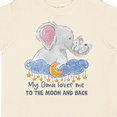 thumbnail image 4 of Inktastic My Oma Loves me to the Moon and Back Elephant Family Boys or Girls Toddler T-Shirt, 4 of 5