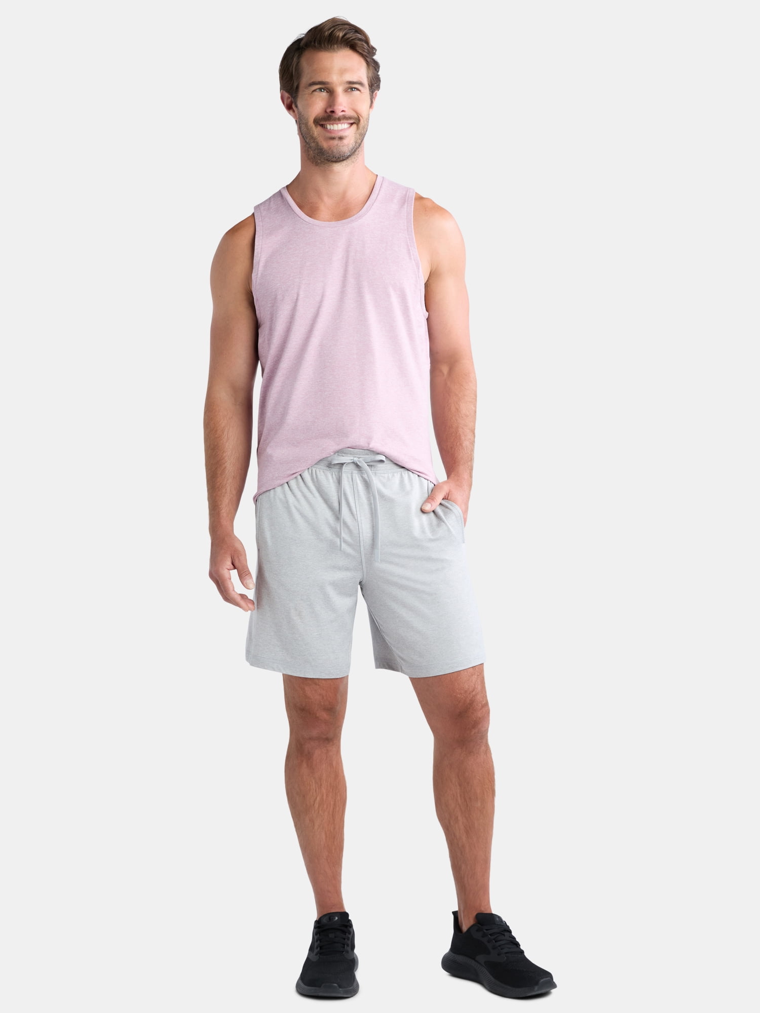 Athletic Works Men's and Big Men's Soft ButterCore Shorts, 6" & 8" Inseams, Sizes XS-5XL