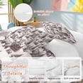 thumbnail image 2 of 3 Piece Brown Bear Duvet Cover Set California King,Microfiber Comforter/Quilt Cover with Corner Ties and 2 Pillowcases,Hunting Bear Forest Wildlife Animals Vintage Soft Bedding with Zipper Closure, 2 of 8