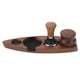 thumbnail image 4 of 3 uds soporte de manipulación de café madera de nogal caucho acero inoxidable estante distribuidor en forma de barco accesorios de café para base de 51/53mm 51mm Tamper 51mm Distributor, 4 of 14