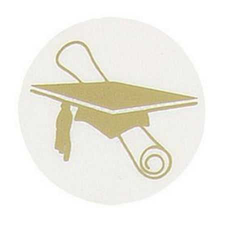 Masterpiece Studios Silver Paper - Masterpiece Studios 9882076 Gold Grad Hat Foil Seals