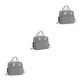 thumbnail image 2 of Transemion Sacs Réfrigérants à la Mode Restent Tendance Tout en Gardant les Aliments Frais et Rafraîchissants Polyester Portable avec Sangle de Devrait Gris Ensemble de 3, 2 of 6