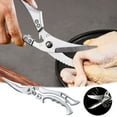 thumbnail image 1 of Heavy Duty Kitchen Scissors with Automatic Spring Open, Multi-Function Stainless Steel Food Scissors for Cutting Meat Poultry Fish, Ergonomic Safety Lock Shears, Bottle Opener Fish Scaler Gadget, 1 of 5