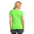 Port & Company Women's V-Neck Camo T-Shirt - Neon Green, Size M, 100% Cotton