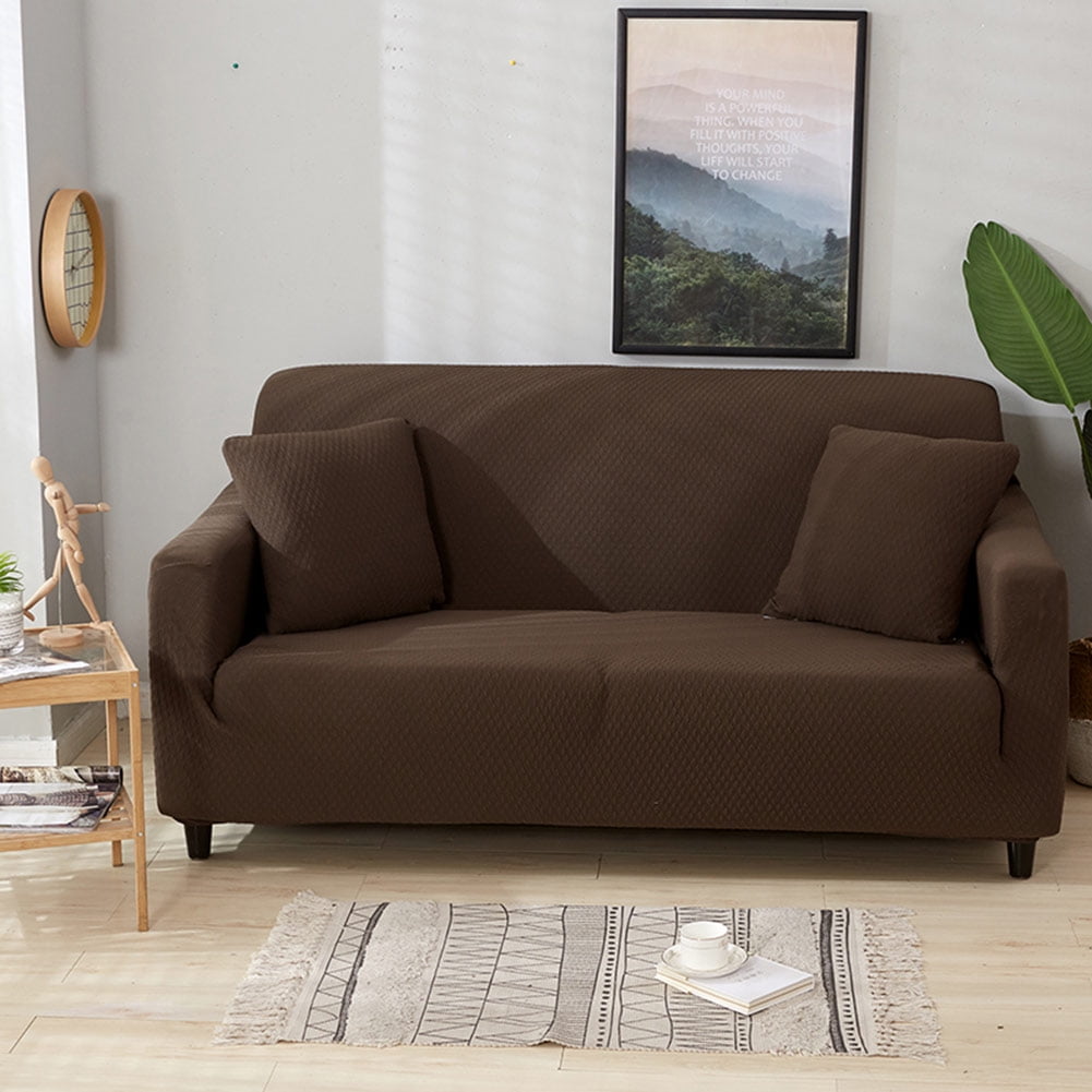 Mgaxyff Pure Color Sofa Covers Waterproof Loveseat Cover Dustproof