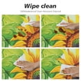 thumbnail image 4 of Nawypu Round Fitted Elastic Table Cover with Elastic Edge Summer Sunflower Print Table Cover Waterproof Wipeable Table Cloths for Round Tables, Ideal for Picnic, Patio，Multi-Size, 4 of 7