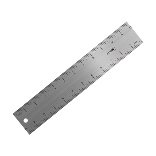 S SERENABLE Measuring Ruler with Hanging Hole Drawing Rule for Workshop Office Notebooks 30.5x5.7cm