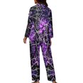 thumbnail image 2 of Renewold Camo Hunting Purple Forest Nightwear for Women 2 Pack Soft Long Sleeve Top and Elastic Waist Pants Set Breathable Vacation Sleep Outfits Thermal Button Pajamas Lounge Wear Size M, 2 of 6