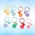 thumbnail image 4 of MasteelfCA 8pcs Colorful Flower Pendant Creative Keychains Beautiful Bag Hanging Pendant Decoration (no Headset Cover), 4 of 7