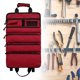 thumbnail image 5 of Bolso organizador de almacenamiento de herramientas kusrkot Rojo con 5 bolsas diferentes, 5 of 8