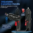 thumbnail image 2 of Cordless Screwdriver, 47 in 1 Electric Screwdriver,Dual Position Handle with USB Cable LED Light for Home Office DIY Tools, 2 of 7