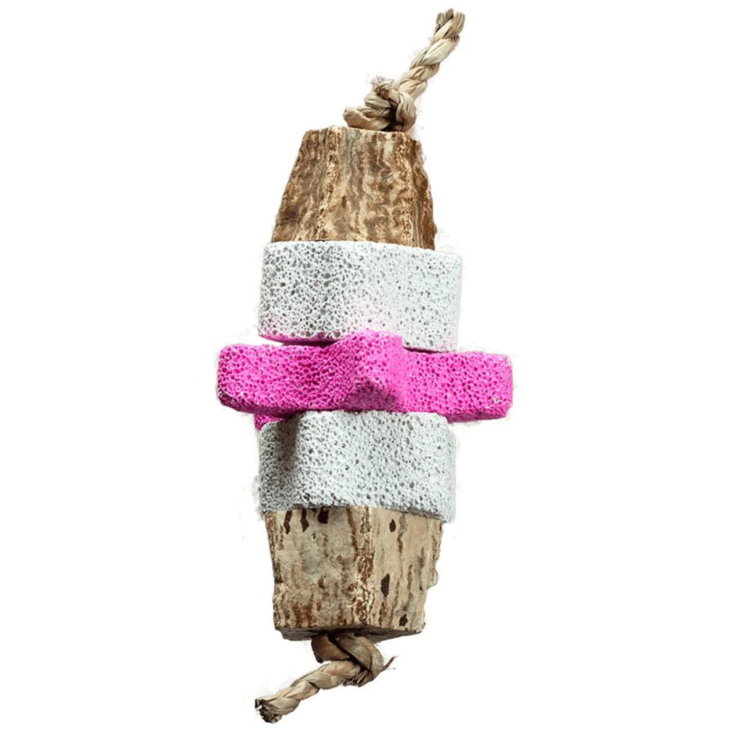 A E Cages Nibbles Star Bright Pumice Small Animal Chew Toy