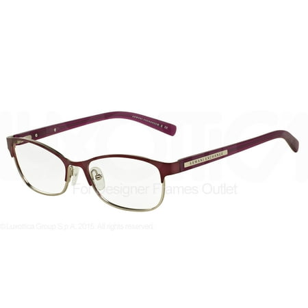 ARMANI EXCHANGE Eyeglasses AX 1010 6050 Satin Berry Jam Satin Silver 53MM