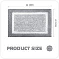 thumbnail image 2 of Alfombra de baño antideslizante de 40x60 cm (gris), alfombra de ducha absorbente lavable a máquina, suave para baño, cocina, 2 of 5