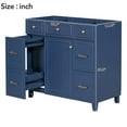 thumbnail image 2 of 36 inch Bathroom Vanity without Sink, Free-Standing Bathroom Cabinet Organizer with 3 Drawers and 1 Cabinet Doors for Bathroom, 2 of 7