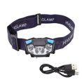 thumbnail image 1 of Linterna frontal LED con 5 modos de iluminación, carga USB, Sensor ligero, luz LED frontal para acampar al aire libre, 1 of 5