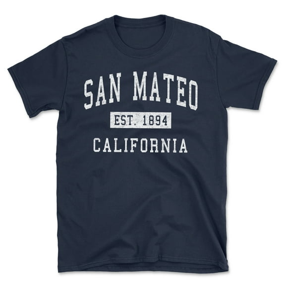 San Mateo California Classic Established Men's Cotton T-Shirt