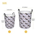 thumbnail image 3 of Fuzoiu Dachshund Dog Print Circular Hamper,Laundry Basket with Handle,Collapsible Laundry,Dirty Clothes Storage Basket,for Bedroom Bathroom Dorm Living Room-, 3 of 6