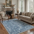 thumbnail image 3 of KUETH 2X3 Vintage Area Rugs Machine Washable Rugs for Living Room, Non Slip Flat Pile Rug with Rubber Backing, Boho Rug for Entryway Bedroom Dining Room Home Office, 3 of 5