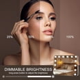 thumbnail image 4 of Hasipu Vanity Mirror with Lights, Hollywood 18" x 14" LED Makeup Mirror, 3 Modes Light, Smart Touch Control Dimmable, 360°Rotation, Rounded Rectangle White Frame, 4 of 8