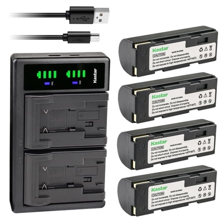 Kastar 4-Pack Battery and LTD2 USB Charger Replacement for Ricoh DB-20 DB-20L Ricoh Caplio RDC-i500 Caplio RR1 RDC-6000 RDC-7 RDC-7S Camera