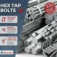 thumbnail image 4 of 30 Pcs Hex Head Screws Lock Nuts Kit - 304 Stainless Steel, Hex Tap Bolt Assortment, 4 of 7
