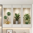 thumbnail image 4 of CaiYueKe Artificial Green Plant Potted Plant Vinyl Sticker Removable Wall Decal Waterproof Adhesive For Home Office Decor Farmhouse Tropical Foliage Leaf Themed Art, 4 of 5