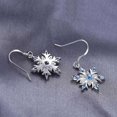 thumbnail image 2 of Light BluePendientes De Botón,1 Par Pendientes De Mujer Gancho Elegantes Y Ligeros Pendientes De Gancho De Copo De Nieve De Moda para Mujer Accesorios para El Hogar para Niñas Adol, 2 of 3