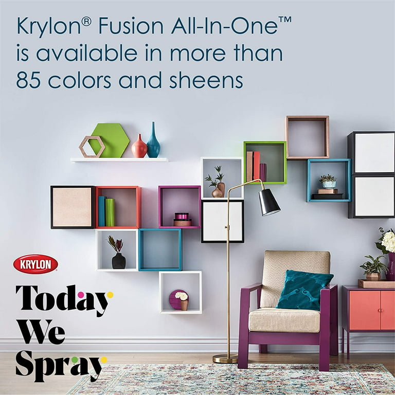 Krylon K02772007 Fusion All-In-One Spray Paint for Indoor/Outdoor ...