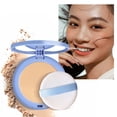 thumbnail image 1 of Clearance Items! DomFun Silky Mist Powder Cake Long Lasting Waterproof Natural Nude Makeup Natural Concealer Long Lasting Oil Control Setting Powder, 1 of 9