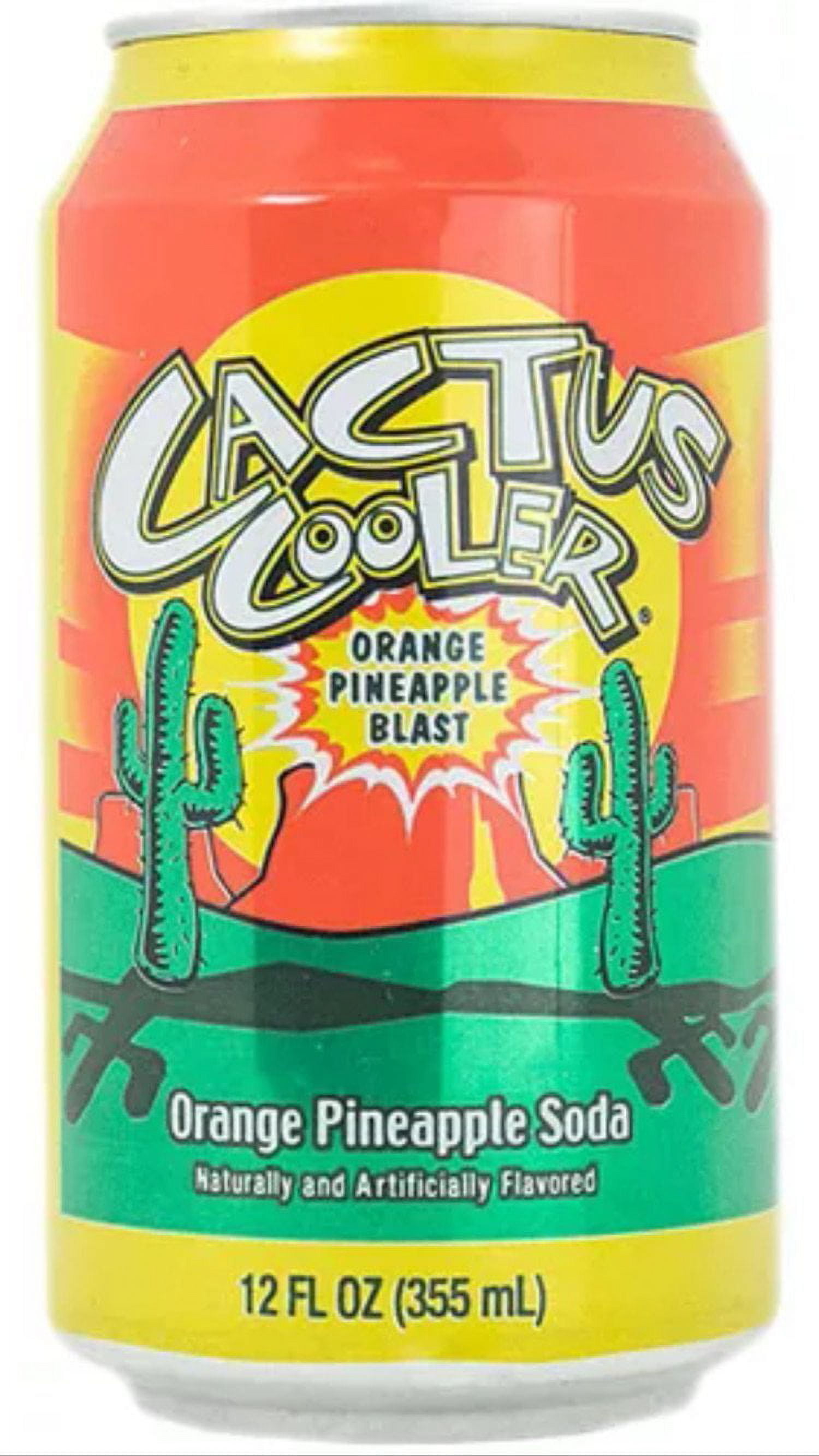 PAR TOY CO - Cactus Cooler Orange Pineapple Soda Pop 12oz Can - 12 Pack