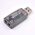 thumbnail image 4 of 2X USB Sound Card External Sound Card USB to 3.5Mm Stereo Audio Adapter for Win 7 8 Android Speaker Laptop Headset Brown, 4 of 6