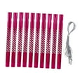 thumbnail image 2 of Juego de 10 tubos de aluminio para carillón de viento, accesorios de repuesto, tubos vacíos para manualidades de exterior y patio. Rosa, 2 of 8