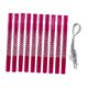 thumbnail image 2 of Juego de 10 tubos de aluminio para carillón de viento, accesorios de repuesto, tubos vacíos para manualidades de exterior y patio. Rosa, 2 of 8