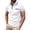 #02White, variant on Men Classic Polo T Shirts Short Sleeve Contrast Collar Cuff Design Slim Casual Golf Shirts With Chest Pocket L