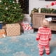 thumbnail image 3 of Conjunto Popular de Navidad europeo y americano para padres e hijos, pijamas estampados para el hogar, conjunto de dos piezas LQ3066, 3 of 5