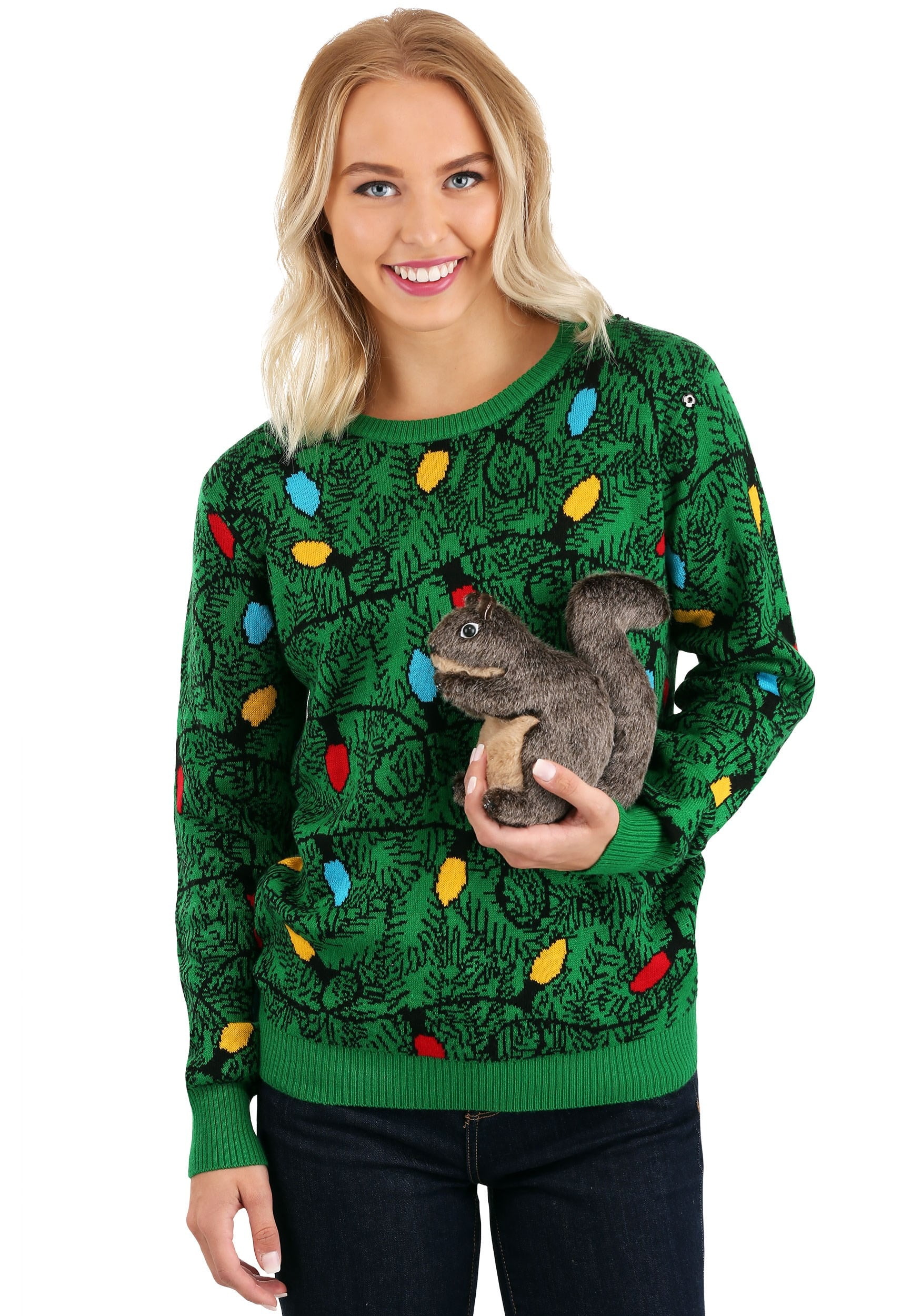 Adult 3D Squirrel in the Christmas Tree 