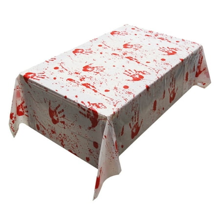 

Halloween Tablecloth Waterproof Tablecloth Halloween Party Bloody Tablecloth