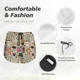 thumbnail image 6 of Lsque Coffee Makers Macaroons Chocolate Printed Women's Running Shorts with Liner Pockets,Elastic Quick Dry Workout Athletic Gym Yoga Shorts,Womens High Waist Shorts-Medium, 6 of 9