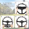 thumbnail image 6 of ZUXONGSY Dog Paw Golf Cart Steering Wheel Cover Heart Pattern Auto Wheel Cover Warm in Winter Cool in Summer Club Car Steering Wheel Cover Anti Slip Steering Wheel Cover for Pet Lover, 6 of 7