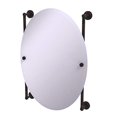 thumbnail image 2 of Dottingham Collection Oval Frameless Rail Mounted Mirror, 2 of 3