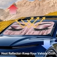 thumbnail image 4 of KUIFORTI Front Windshield Sun Shade Cute Eyes Car Sun Shade for Front Windshield Funny Car Eyes Sunshades Foldable Sun Visor Protector Blocks UV Rays Foldable 210T Keep Your Vehicle Cool, 4 of 6