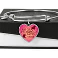 thumbnail image 2 of Best Friend Bracelet Friendship Forever Heart Bracelet Bangle, 2 of 10