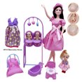 thumbnail image 1 of Muñeca barbie embarazada con articulación móvil de 11,5 pulgadas y 30CM, gran barriga, juego de rol, juguete para niña, regalo de vestido JAMW Sencillez, 1 of 5