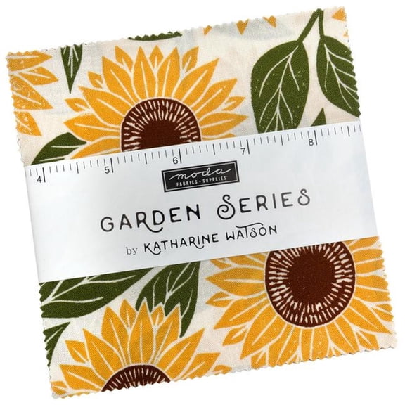 Garden Series Charm Pack by Katharine Watson, 42 5-inch Precut Fabric Quilt Squares