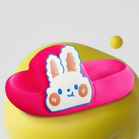 

CoCopeanut Cute Cartoon Rabbit Design Thick Sole Women Slippers Bathroom Beach Indoor Sandals 2022 Summer New Couple Slides Cool Shoes