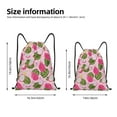 thumbnail image 2 of Kdxio Dragon Fruits Print Drawstring Backpack Bag,Waterproof Draw String Back Sack, Gym Drawstring Bags Swim Bag For Unisex, 2 of 5