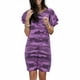 thumbnail image 2 of Vestido de mujer Camiseta larga con estampado de camuflaje Vestido suelto de manga corta, Morado, S sidaley AP002154-17, 2 of 6