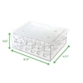thumbnail image 3 of Cajón de almacenamiento de huevos Mind Reader, apilable y transparente, juego de 2, 3 of 8